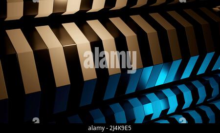 Abstraction with notes of green, red, blue colors.Design. The picture with the lines made as a screw moves and assumes the previous position. Stock Photo