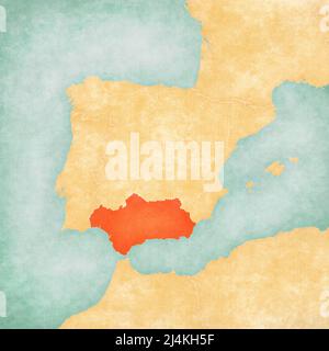 Iberia map Stock Vector Images - Alamy