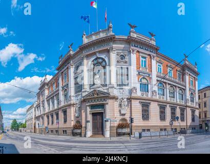 Padua, Italy, August 30, 2021: Street in the commercial center of the Italian town Padua Stock Photo