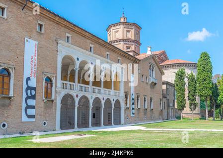 Ravenna, Italy, September 1, 2021: View of the museum of modern art in Italian city Ravenna. Stock Photo
