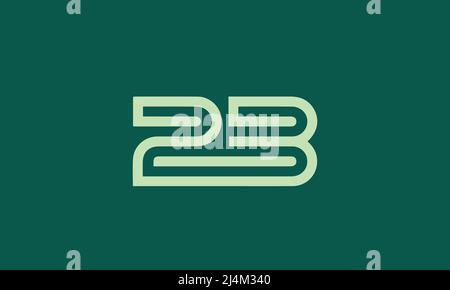 Alphabet letters Initials Monogram logo RB, BR, R and B Stock Vector