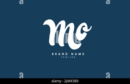 Alphabet letters Initials Monogram logo MO, OM, M and O Stock Vector