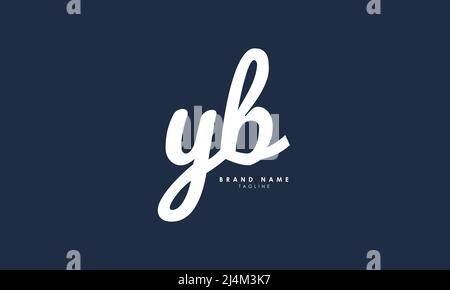 Alphabet letters Initials Monogram logo YB, BY, Y and B Stock Vector