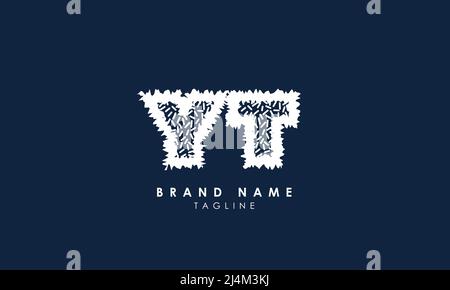 Alphabet letters Initials Monogram logo YT, TY, Y and T Stock Vector