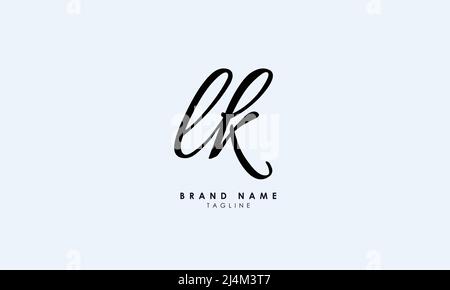 Alphabet letters Initials Monogram logo LK, KL, L and K Stock Vector