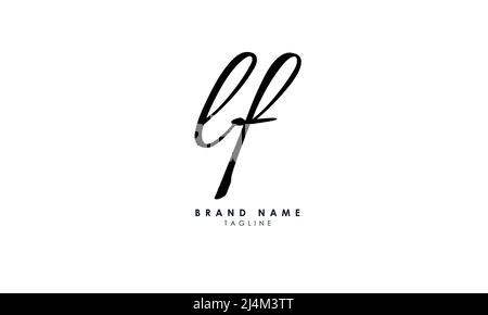 Alphabet letters Initials Monogram logo LF, FL, L and F Stock Vector