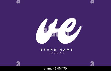 Alphabet letters Initials Monogram logo VE, EV, V and E Stock Vector