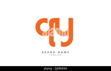 Alphabet letters Initials Monogram logo QY, YQ, Q and Y Stock Vector
