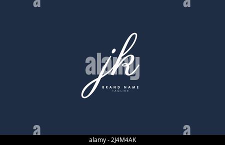 Alphabet letters Initials Monogram logo KJ, JK, J and K Stock Vector