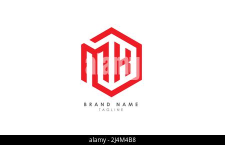 Alphabet letters Initials Monogram logo MK, KM, M and K Stock Vector