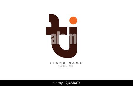 Alphabet letters Initials Monogram logo FI, IF, F and I Stock Vector