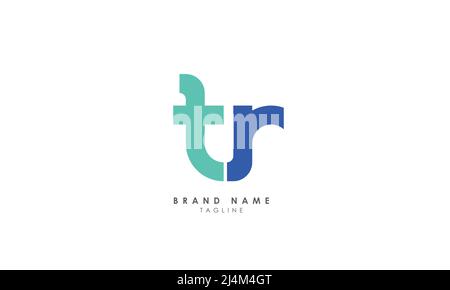 Alphabet letters Initials Monogram logo TR, RT, T and R Stock Vector