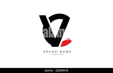 Alphabet letters Initials Monogram logo CV, VC, C and V Stock Vector