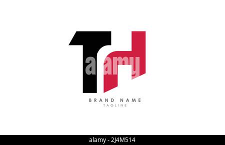 Alphabet letters Initials Monogram logo TH, HT, T and H Stock Vector