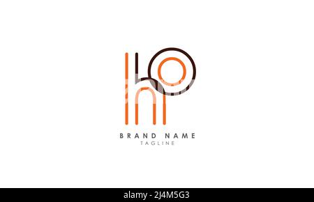 Alphabet letters Initials Monogram logo HO, OH, H and O Stock Vector