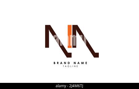 Alphabet letters Initials Monogram logo NA, AN, N and A Stock Vector