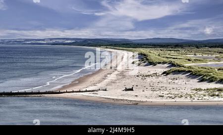 Lossiemouth East Beach Stock Photo