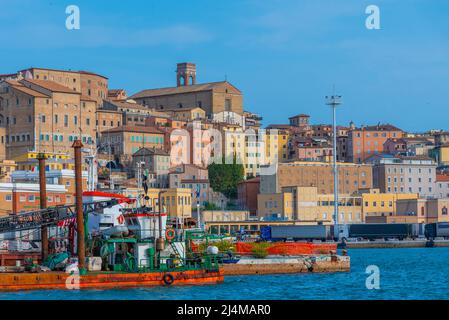 Ancona, Italy, September 26, 2021: Cityscape of Italian town Ancona. Stock Photo