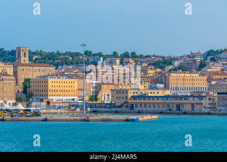 Ancona, Italy, September 26, 2021: Cityscape of Italian town Ancona. Stock Photo