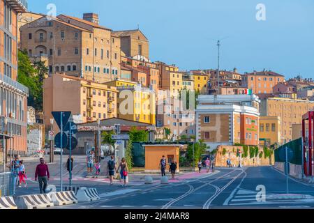 Ancona, Italy, September 26, 2021: Cityscape of Italian town Ancona. Stock Photo