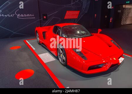 Maranello, Italy, September 23, 2021: Ferrari Enzo inside of the museo Ferrari in Maranello, Italy. Stock Photo