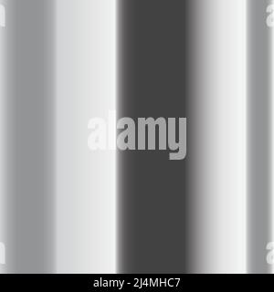Silver gradient vector background. Shiny metal or steel gradation template. Stock Vector
