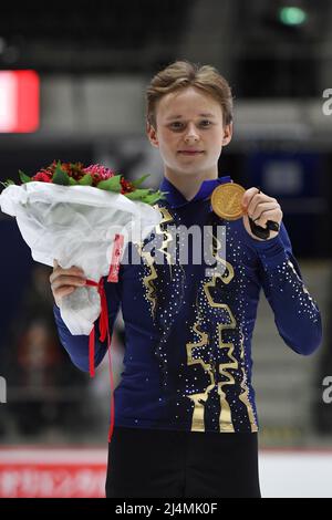 Men Awards, Ilia MALININ (USA) third place, during Victory Ceremony at ...