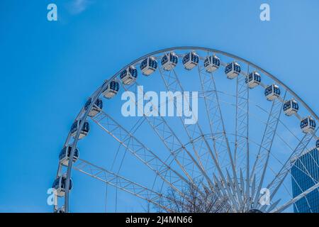 Atlanta Skyview on Blue Sky Stock Photo