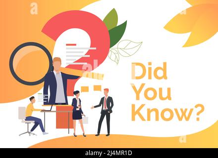 Programmer working with laptop while people talking vector illustration. Help information, reference data, faq. Search engine concept. Creative design Stock Vector