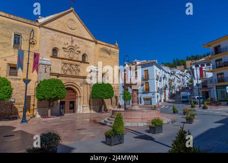 Antequera, Spain, May 24, 2021: Plaza de San Sebastian in Spanish town Antequera Stock Photo