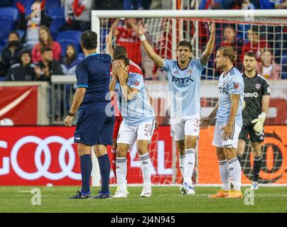 HARRISON, NJ - APRIL 16: FC Dallas midfielder Facundo Quignon (5