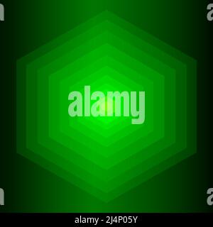 Abstract background green shape hexagon wallpaper template vector illustration Stock Vector