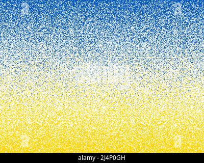 Ukraine flag texture vector illustration. Stand with Ukraine banner. Ukrainian flag blue and yellow colors texture. Stock Vector