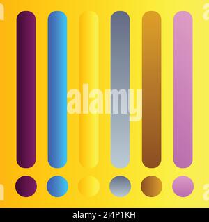 Beautiful gradient collection. multicolor green purple yellow orange pink cyan circle gradients, colorful soft round buttons vector set Premium Vector Stock Vector