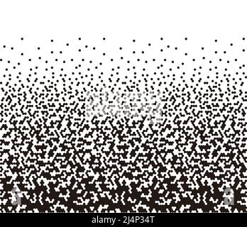 Pattern of hexagon spots, vector illustration seamless. Repeating digital dotted hexagonal military texture background. Abstract modern fabric textile Stock Vector