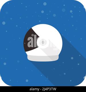 Astronaut helmet on the space vector illustration Stock Vector