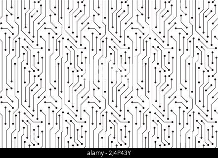 Circuit Board texture Background, seamless pattern Stock Vector