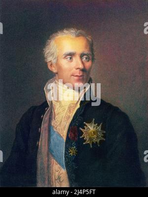 Portrait de Pierre Simon, marquis de Laplace, mathematicien et astronome (1749-1827) - Pierre Simon Laplace (1749-1827), French mathematician Stock Photo