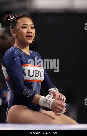 Sunisa Lee of, USA. , . competes in women's artistic gymnastics all