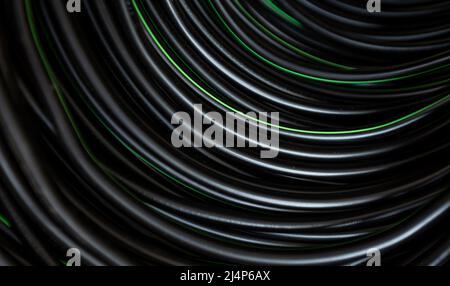 Electrical installation material, wires and cables for electrical wiring, high prices of building materials, CYKY-3x2,5 Stock Photo