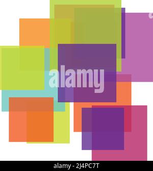 Random Rectangular Items Random rectangles structure vector composition, pattern. Stock vector ...
