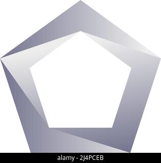 Divided basic shape geometric icon, logo. Stock vector illustration ...