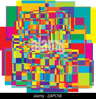 Random Array Rectangles Random rectangles structure vector composition, pattern. Stock vector ...
