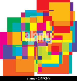 Random rectangles structure vector composition, pattern. Stock vector ...