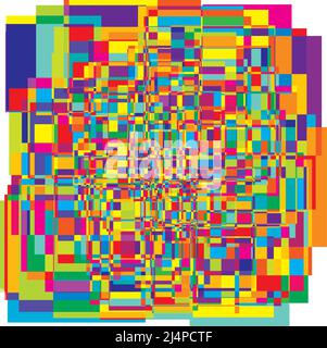 Random rectangles structure vector composition, pattern. Stock vector ...