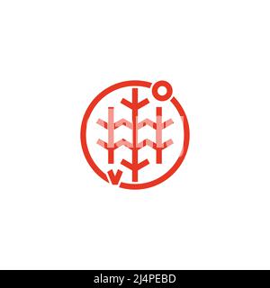 abstract wood forest sun grass circle outdoor symbol logo vector Stock Vector