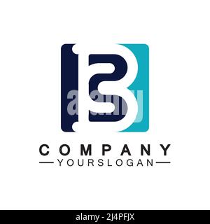 letter B logo vector, letter B business logo,Modern unique creative B logo design, Minimal B initial based vector icon. Stock Vector