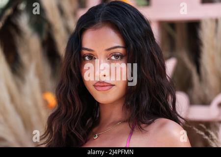 La Quinta, United States. 16th Apr, 2022. LA QUINTA, RIVERSIDE, CALIFORNIA, USA - APRIL 16: Model Cindy Kimberly attends REVOLVE x The h.wood Group Present REVOLVE FESTIVAL 2022 held at the Merv Griffin Estate on April 16, 2022 in La Quinta, Riverside, California, United States. (Photo by Xavier Collin/Image Press Agency) Credit: Image Press Agency/Alamy Live News Stock Photo