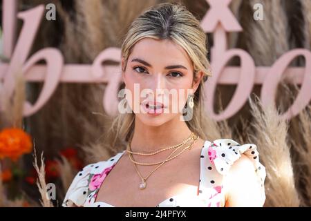 La Quinta, United States. 16th Apr, 2022. LA QUINTA, RIVERSIDE, CALIFORNIA, USA - APRIL 16: Kit Clementine Keenan attends REVOLVE x The h.wood Group Present REVOLVE FESTIVAL 2022 held at the Merv Griffin Estate on April 16, 2022 in La Quinta, Riverside, California, United States. (Photo by Xavier Collin/Image Press Agency) Credit: Image Press Agency/Alamy Live News Stock Photo