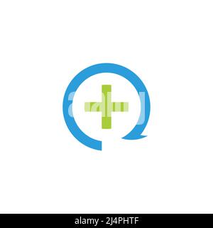refresh your health plus medical symbol vector Stock Vector